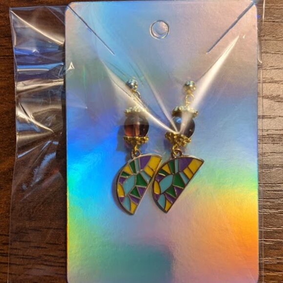 Abstract Art Earrings - Picture 5 of 9